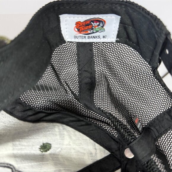 Brew Thru Outer Banks Baseball Hat NC Beach Mesh Snapback Camo Trucker Cap Hat - Picture 7 of 9